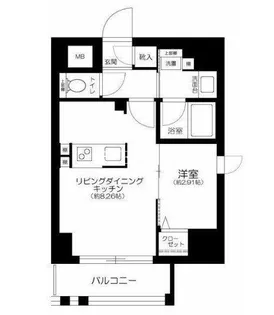 GRANSITE千代田水道橋【8階】の間取り