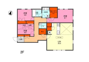 【新築】凛樹 Foresta【2階】の間取り