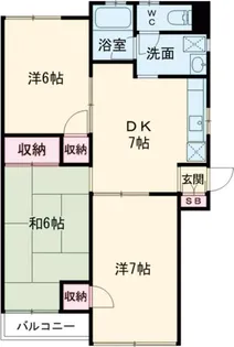フェザーベルデ【2階】の間取り