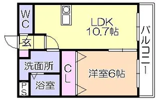 メルローズアソウ【7階】の間取り