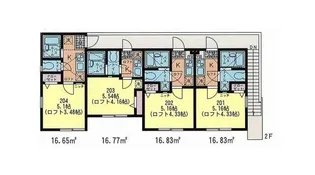 神奈川県横浜市港北区菊名3【アパート】の間取り