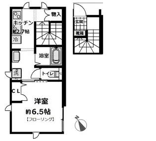 Mカーザ【2階】の間取り