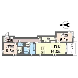 センターレジデンス グランデ【2階】の間取り