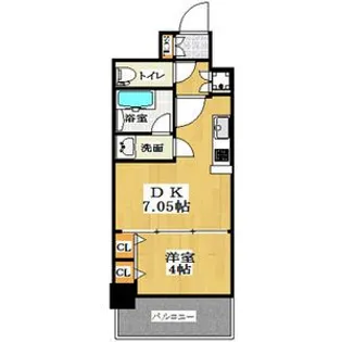 プレジオ神戸WEST【3階】の間取り