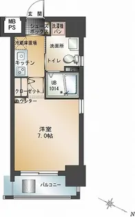 エンクレスト大手門【2階】の間取り