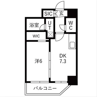 エステムコート新梅田【3階】の間取り