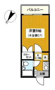谷口マンション【4階】の間取り