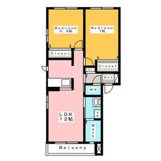 メゾン東町【1階】の間取り