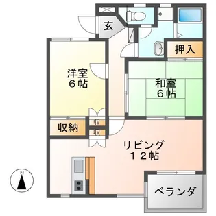 エトワールハイム【1階】の間取り