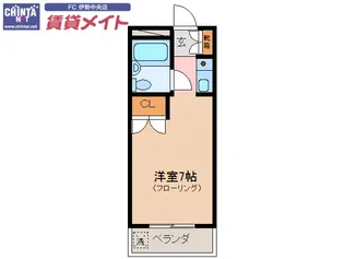 コスモマンション【3階】の間取り
