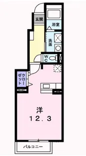 デフィー倉富 B【1階】の間取り