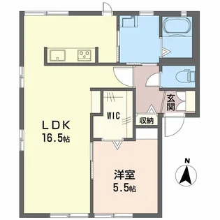 アンソレイエ21 A棟【1階】の間取り
