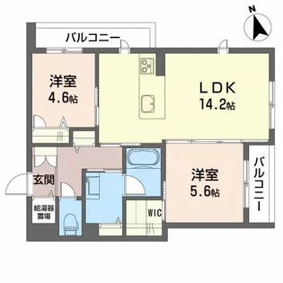 ハレオハナ【3階】の間取り