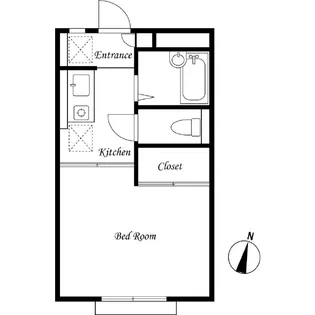 フジハイツ7号館【1階】の間取り