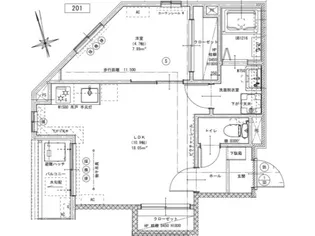ココメゾン【2階】の間取り