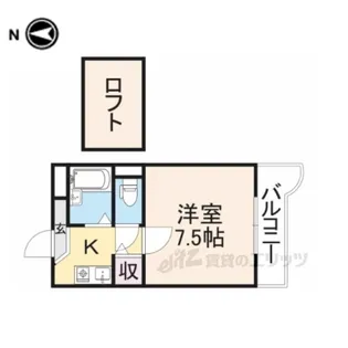 アイリスハイツ2号館【4階】の間取り