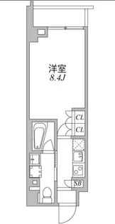 ASYL COURT 麻布十番【5階】の間取り