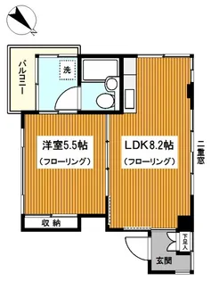 Yパークハイツ【3階】の間取り