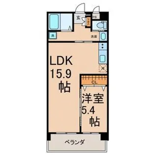 マイタウン錦町【3階】の間取り