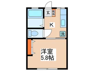 ハピネスI【2階】の間取り