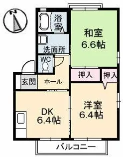 メテオール A棟【1階】の間取り