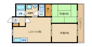 サマックスYUIハイツ【1階】の間取り