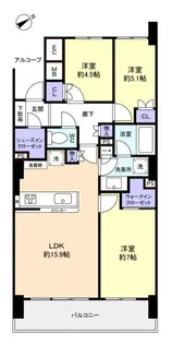 パークタワー八千代緑が丘【26階】の間取り