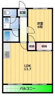 メゾンドフルーホ【3階】の間取り