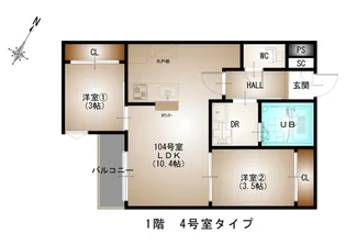 Grandtic-L 井口【1階】の間取り
