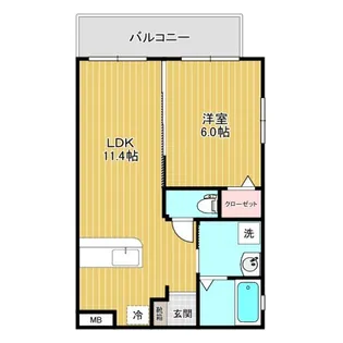 パークフロント小禄【1階】の間取り
