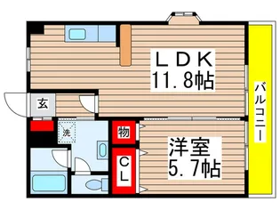 スカイビュー・アン【2階】の間取り