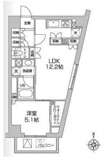 レジディア高円寺【4階】の間取り