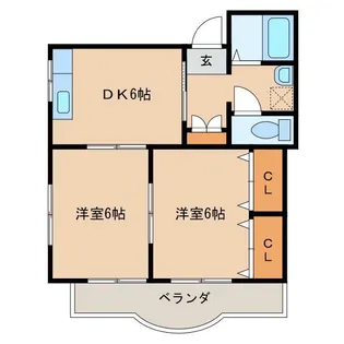 チムニイピアリ【2階】の間取り