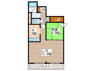 エストメゾン【1階】の間取り