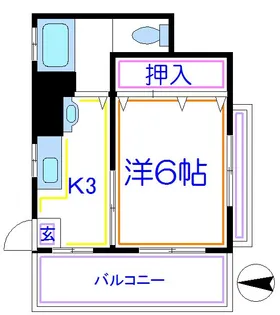 穂波マンション【5階】の間取り