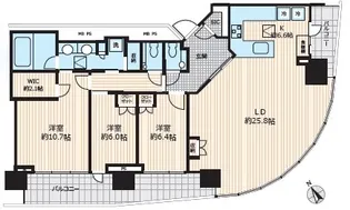 パークコート赤坂檜町ザタワー【6階】の間取り