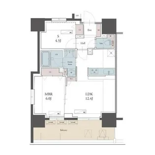 ラグゼナ用賀【5階】の間取り