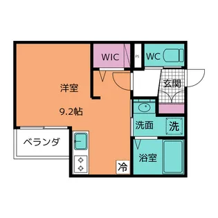 カーサ・フィオーレ【3階】の間取り