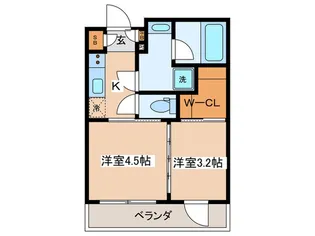 豊島千早レジデンス【1階】の間取り