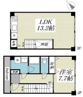 サリースマイル参番館【2階】の間取り