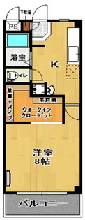 郡中日ノ出アーバン【3階】の間取り