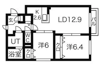 ラレヴ【3階】の間取り
