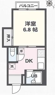 大国屋ハイツ【2階】の間取り