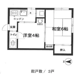関アパート【2階】の間取り