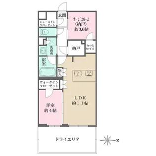 La Perla JiyugaokaIIの間取り