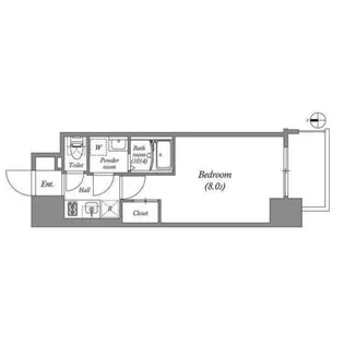 アドバンス大阪シック【5階】の間取り