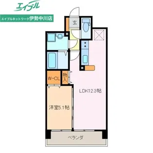 アンジューVI【8階】の間取り