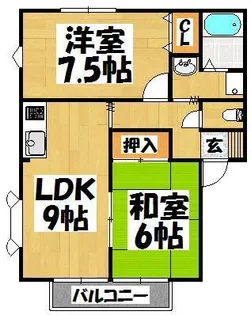サンビレッジ桜台 かりん【2階】の間取り