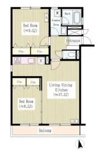 オルムコート阿佐ヶ谷【2階】の間取り