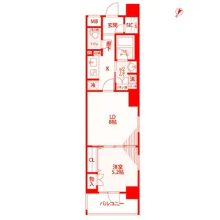 日神デュオステージ関内大通り公園【8階】の間取り